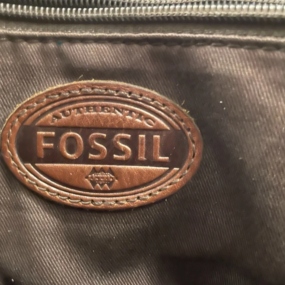 Fossil Vintage Weekender Large Distressed Brown Leather Satchel Bag‎ Travel